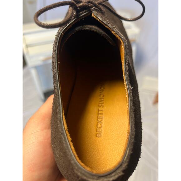 NEW Beckett Simonon Dean Oxfords Brown Water Repellent Suede 9